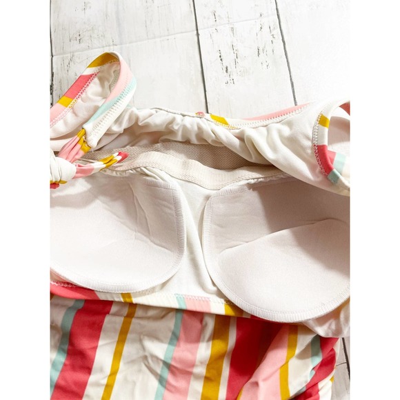 Kona Sol One Piece Striped Bathing Suit 14W - Picture 4 of 7